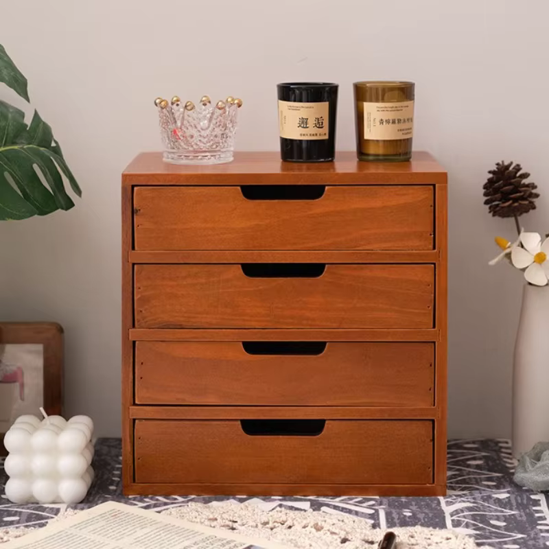 Tiroirs de rangement en bois, tiroirs d'organisation de bureau, armoire de rangement de cosmétiques de chambre à coucher, cloison de bijoux, organisateur de tiroir, décoration de maison