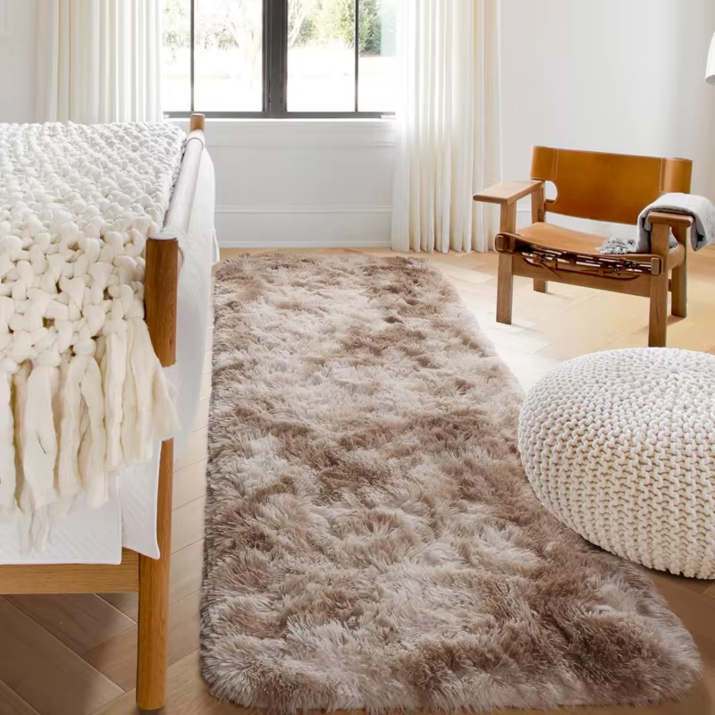 Tapis moelleux tie-dye pour salon
