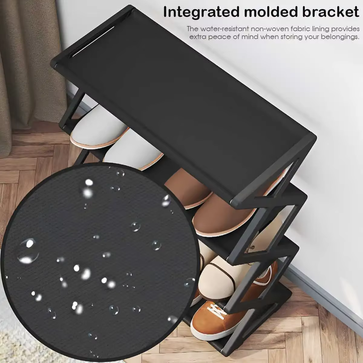 Étagère à chaussures 4 niveaux en X, multifonctionnelle et anti-poussière, idéale pour dortoirs, entrées, couloirs et chambres