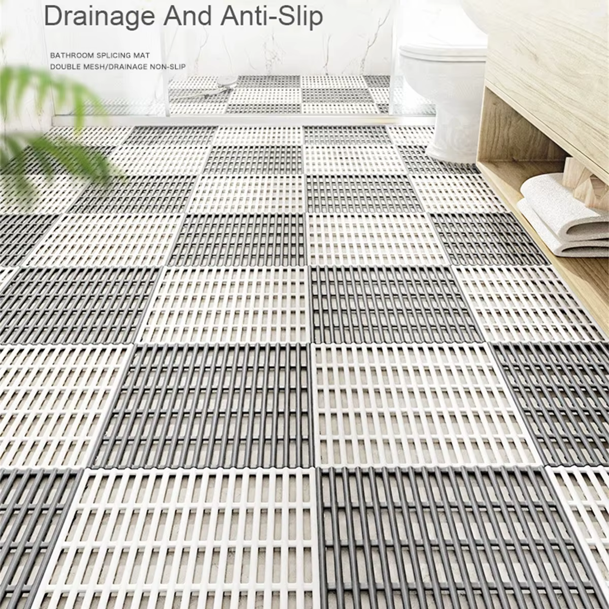 30x30 cm carré salle de bain tapis antidérapants