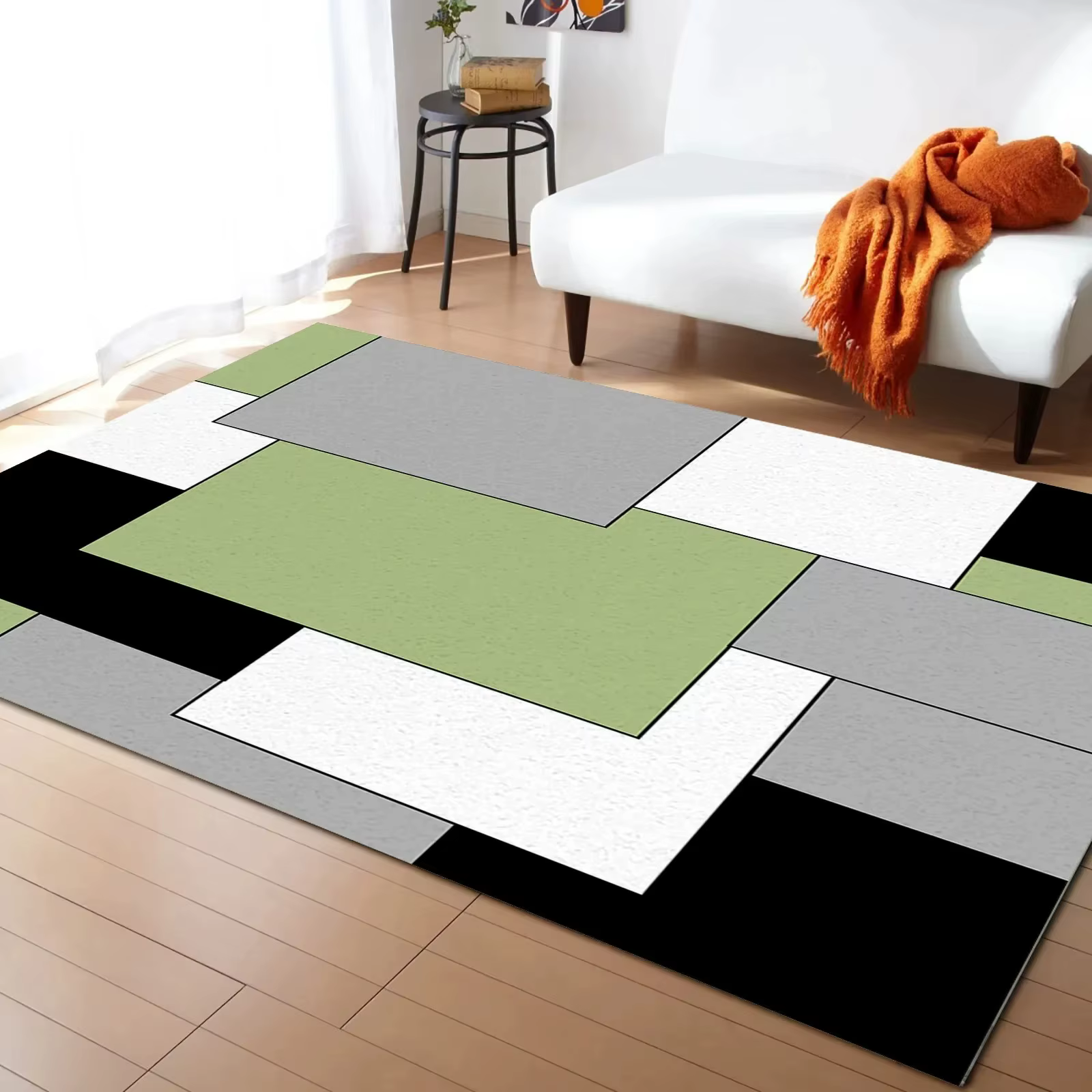Tapis de Sol Géométrique Coloré