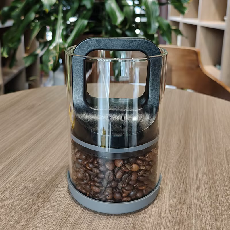 Boîtes de café en grains scellées sous vide, 500ml/1000ml, pour la cuisine, récipient de stockage des aliments, verre pour conserver la fraîcheur, résistant à l'humidité