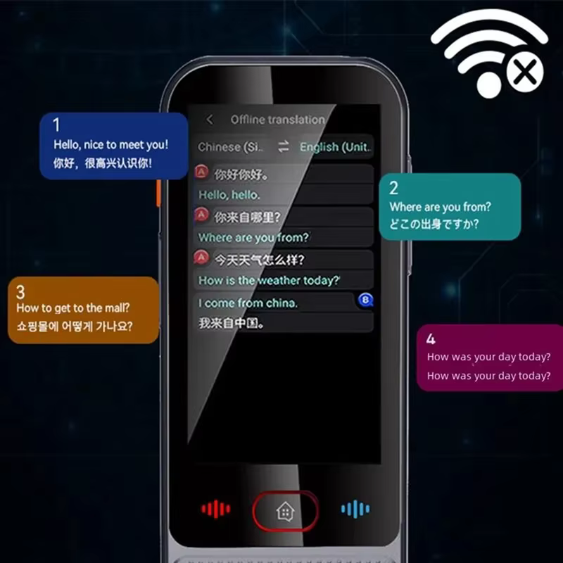 Nouveau Traducteur Vocal Intelligent M30 2026 – 139 Langues en ligne, 14 hors ligne, WIFI, Enregistrement Photo, Dictionnaire de Traduction pour Voyages d'Affaires
