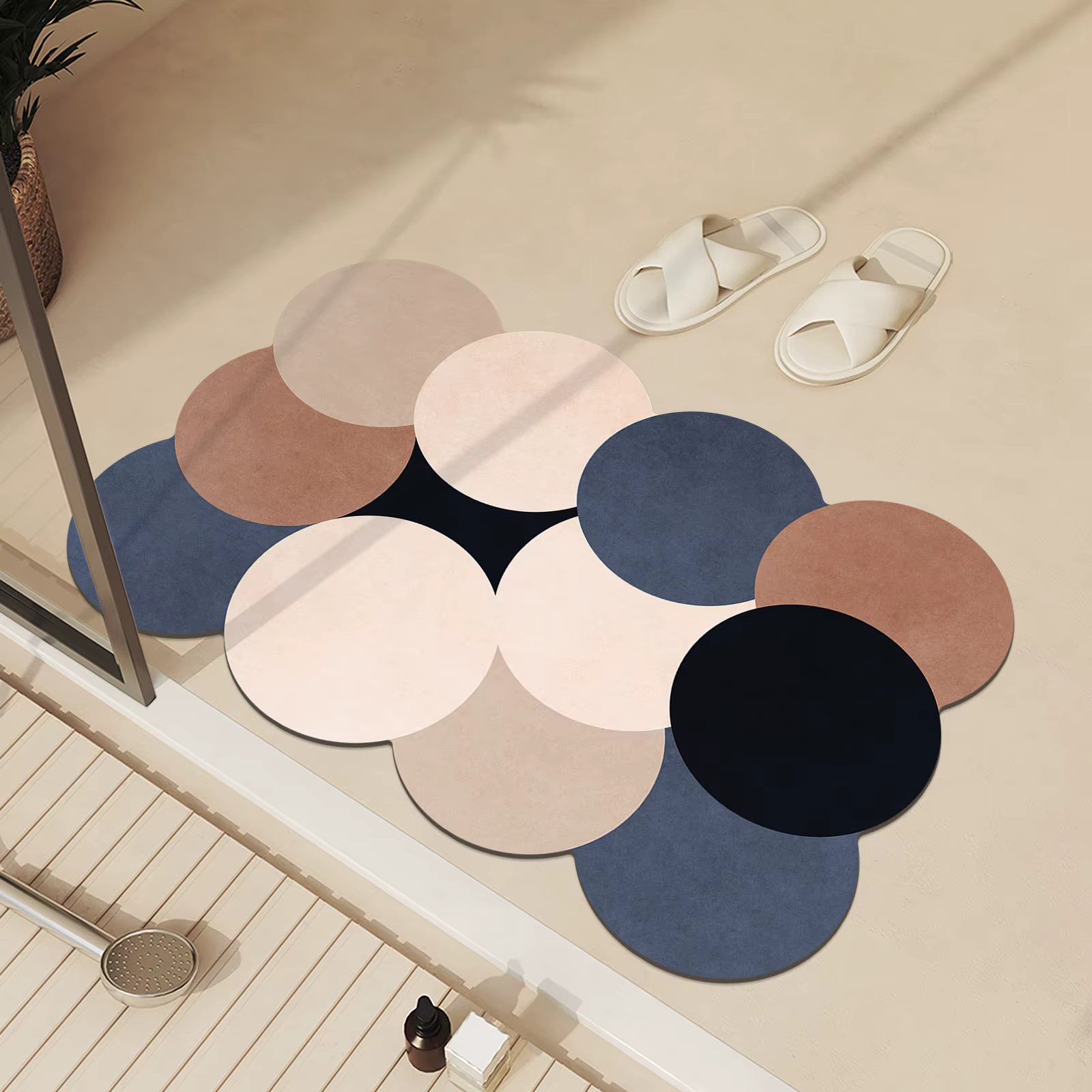 Tapis de bain en pierre de luxe