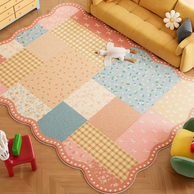 Tapis de salon abstrait motif Dopamine