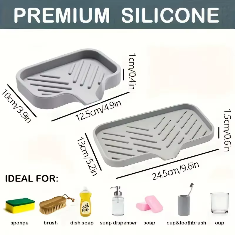 Plateau d'évier en Silicone avec vidange