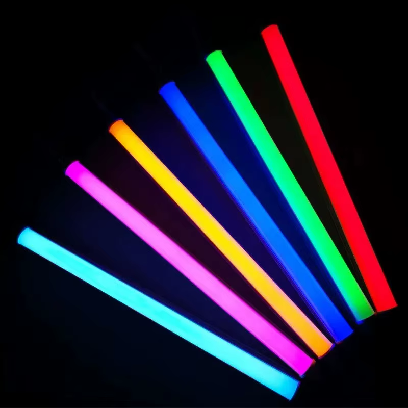 Tube LED coloré T5 intégré, éclairage 30 cm 60 cm, tube fluorescent LED, applique murale, lumière blanche froide ou chaude, 220V