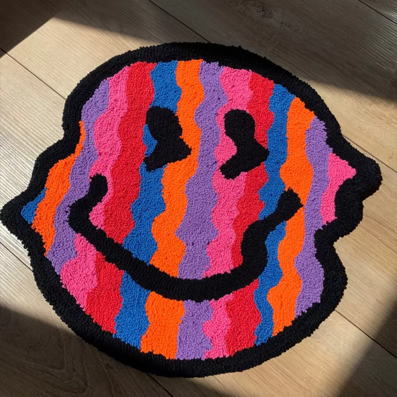 Tapis Tufté Torsadé Souriant