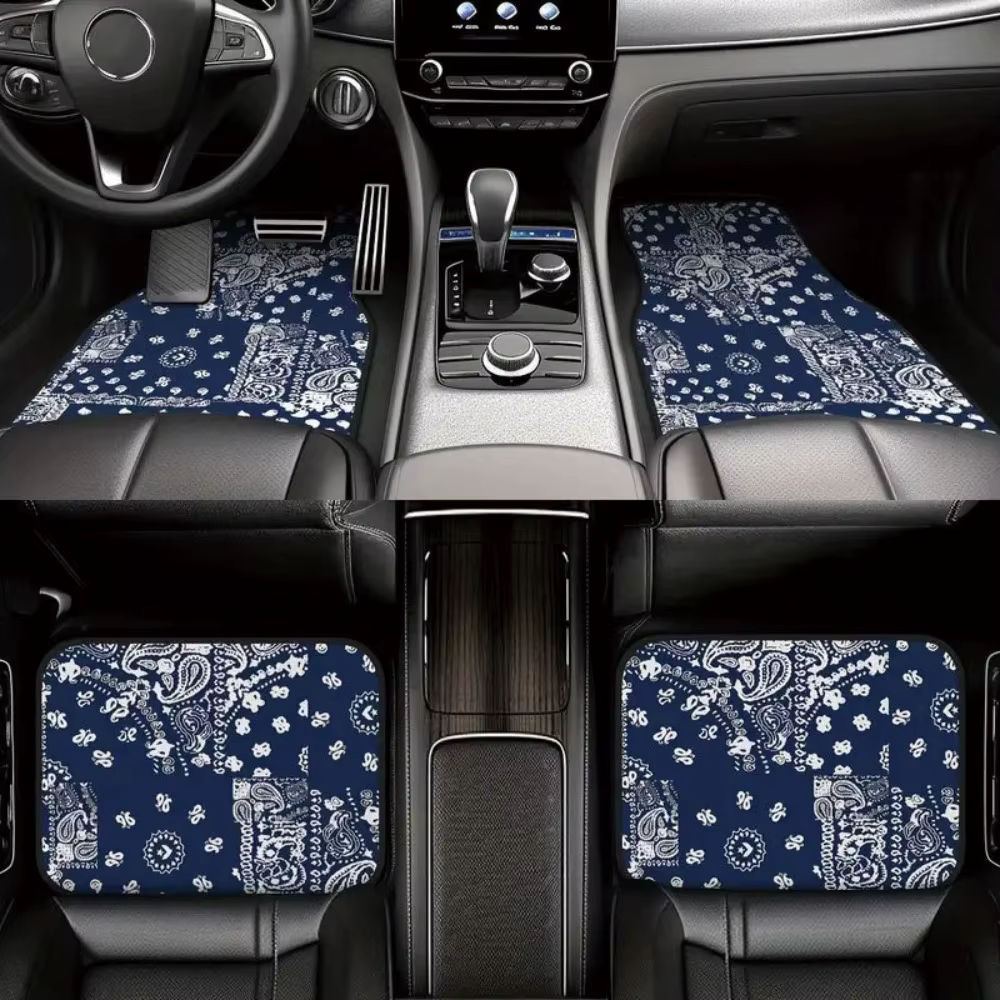 Tapis de sol de voiture bohème rétro