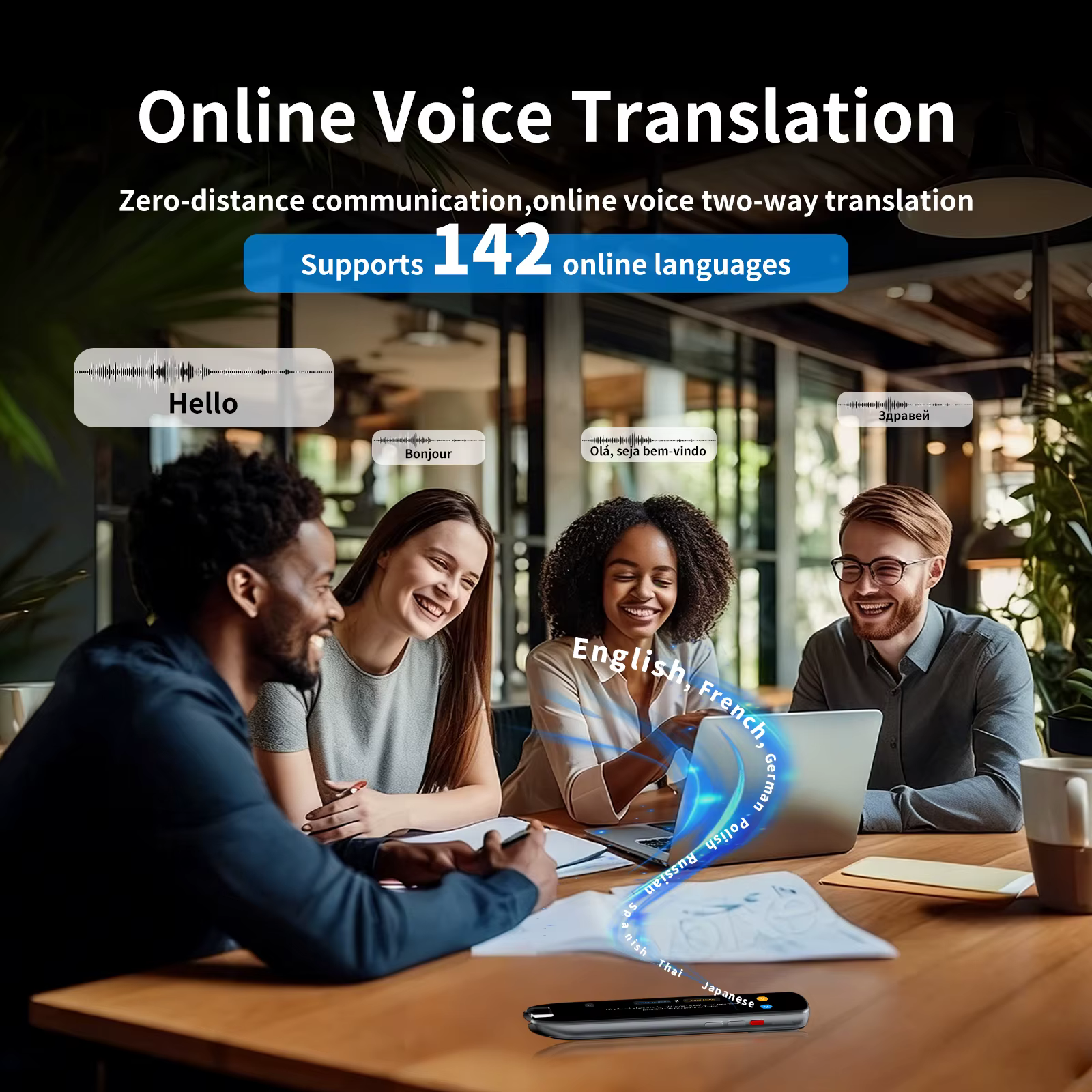 Stylo de traduction intelligent en temps réel avec lecture ponctuelle hors ligne, apprentissage vocal, traducteur photo intelligent et stylo d'enregistrement