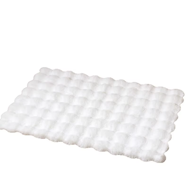 Tapis en polaire bulle épais