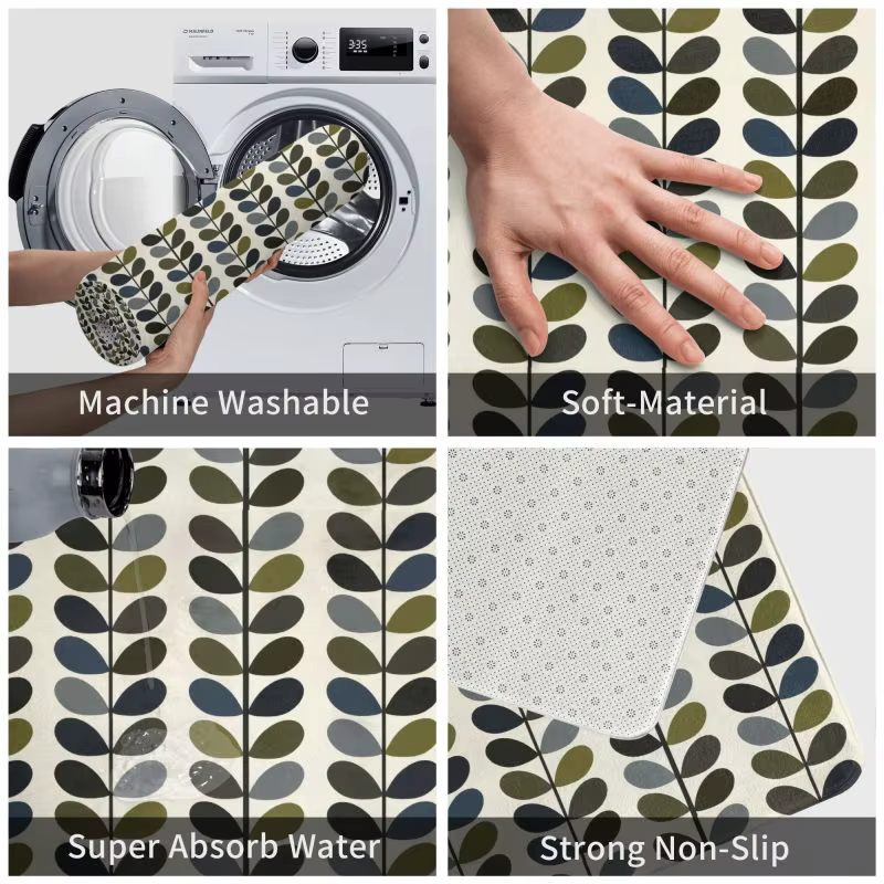 Orla Kiely-Tapis de porte d'entrée moderne du milieu du siècle