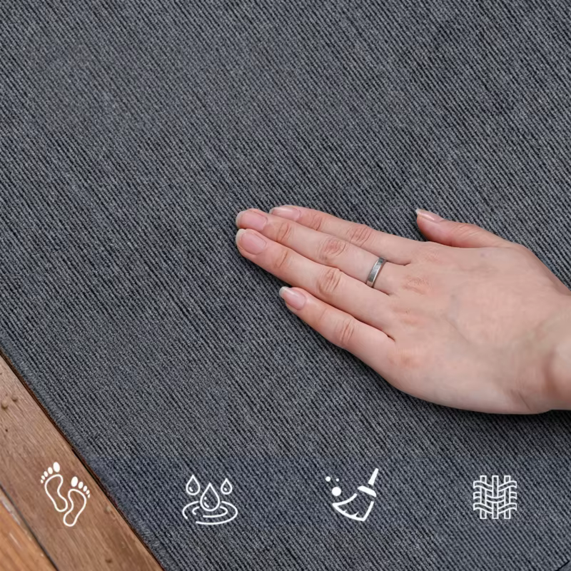 Tapis de gym insonorisant extra large de 6 mm d'épaisseur