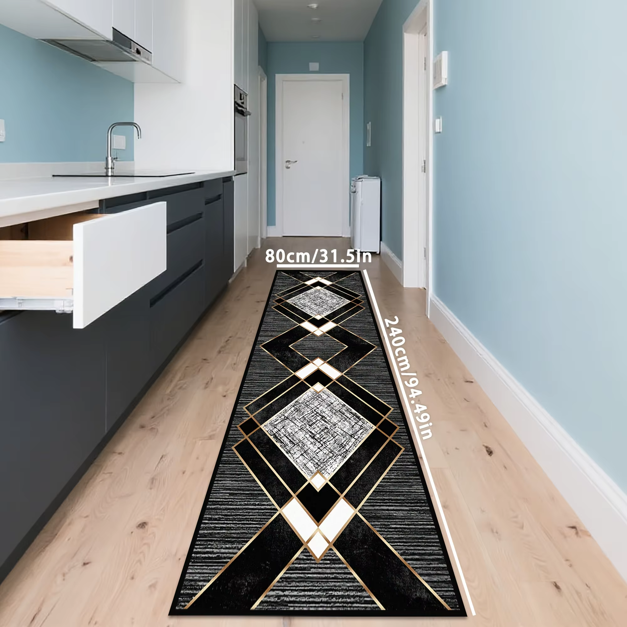 VIKAMA – tapis crâne noir