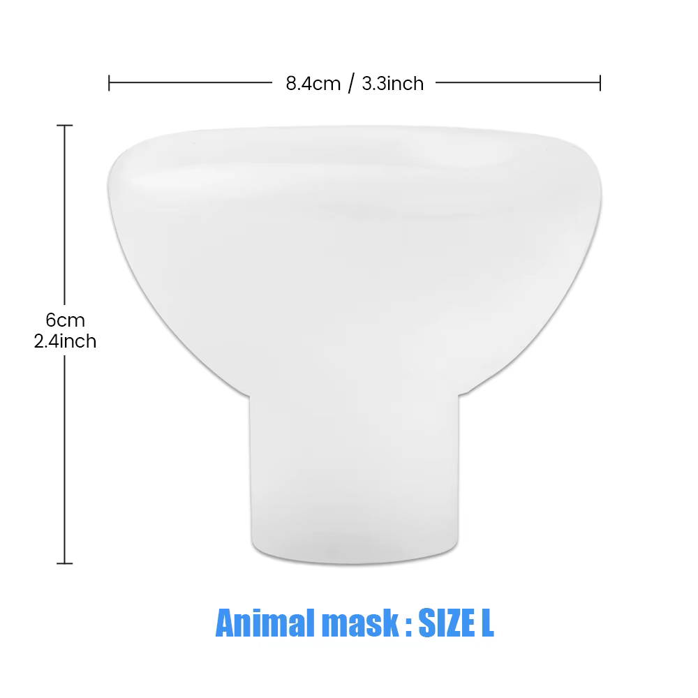 Chambre d'aérosol pour animaux vétérinaires, inhalateur d'asthme pour animaux de compagnie, dispositifs d'espacement, accessoires de masque, pièces pour animaux de compagnie, chats, chiens