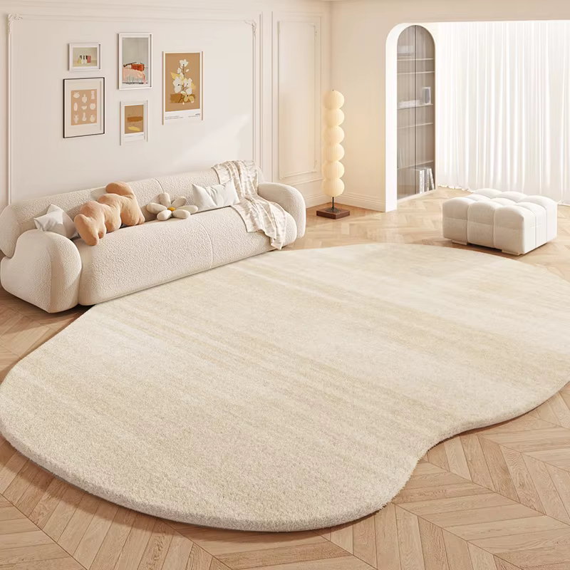 Tapis en peluche de Style crème