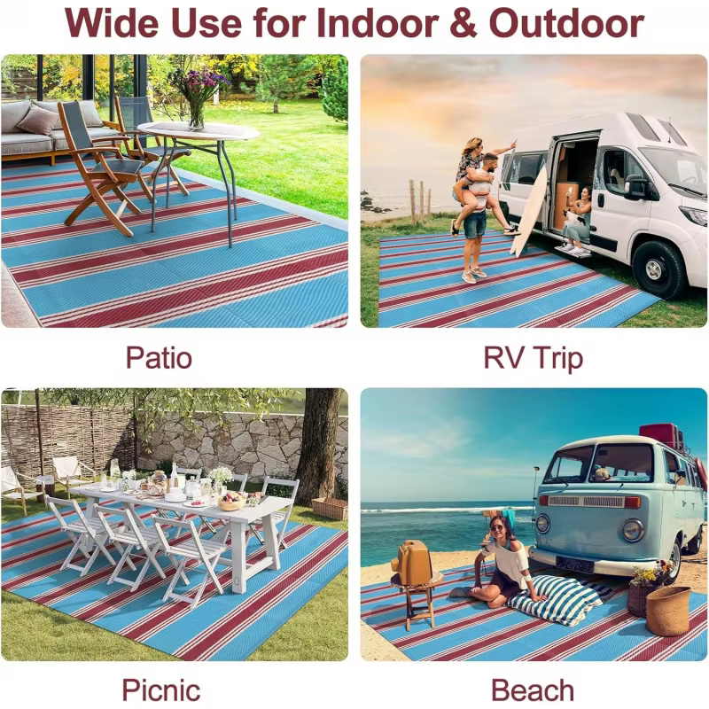 Tapis d'extérieur pliable VIKAMA pour camping-car