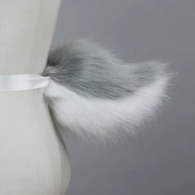 8 couleurs Kawaii queue de lapin en peluche Fursuit Anime mignon queues de fourrure Cosplay accessoires de Costume Lolita JK fille soirée jeu de rôle queue