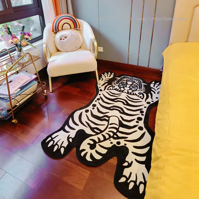 Tapis de tigre créatif de dessin animé