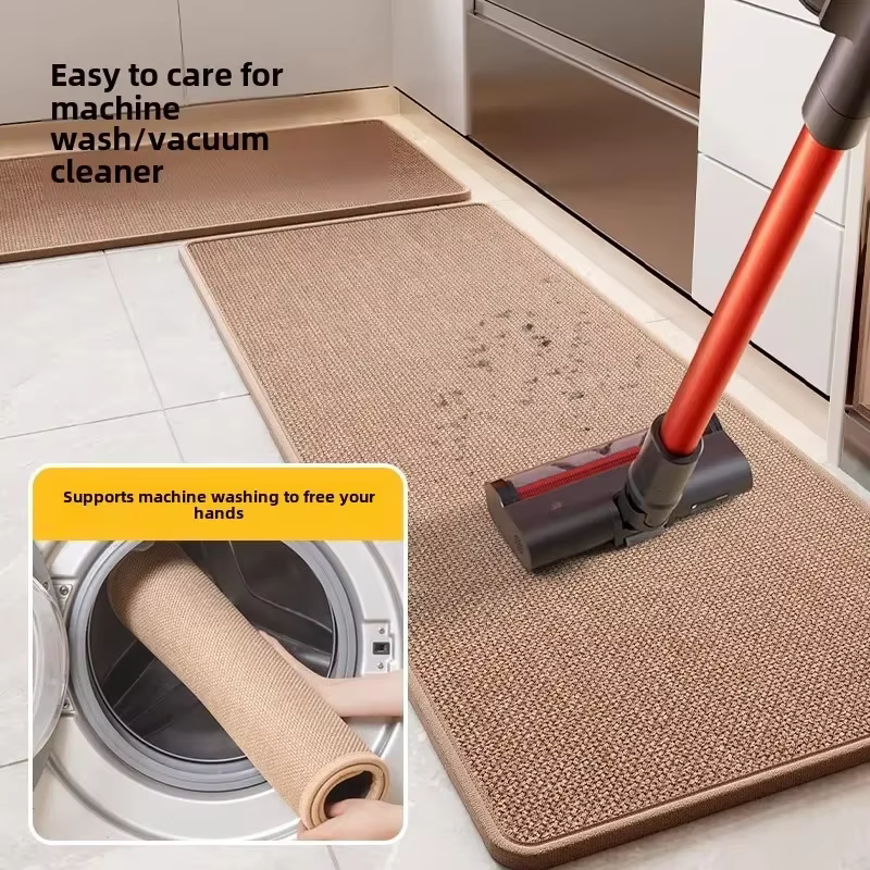 Tapis de sol de cuisine en lin imprimé dessin animé