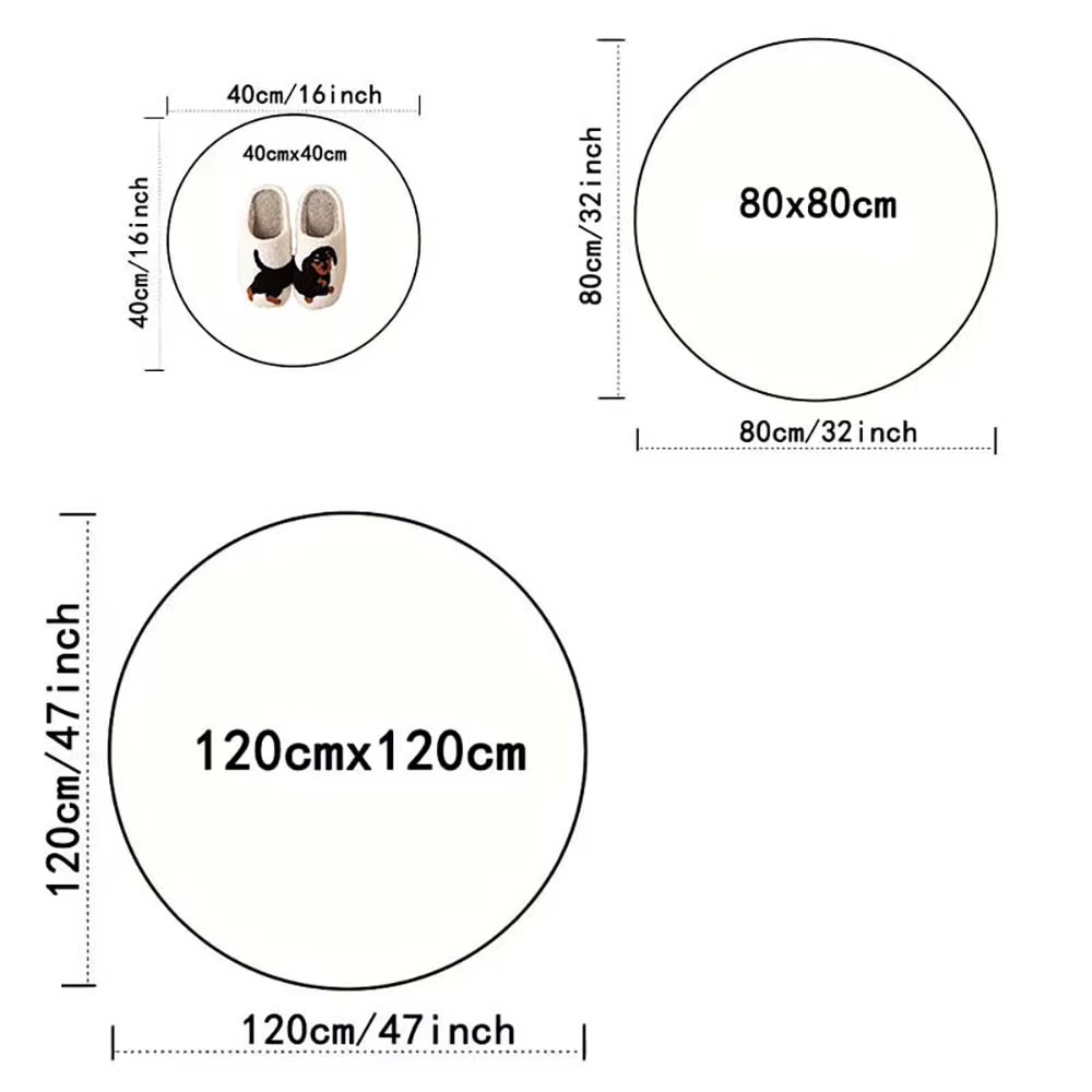 Tapis rond beige clair à texture de points subtils