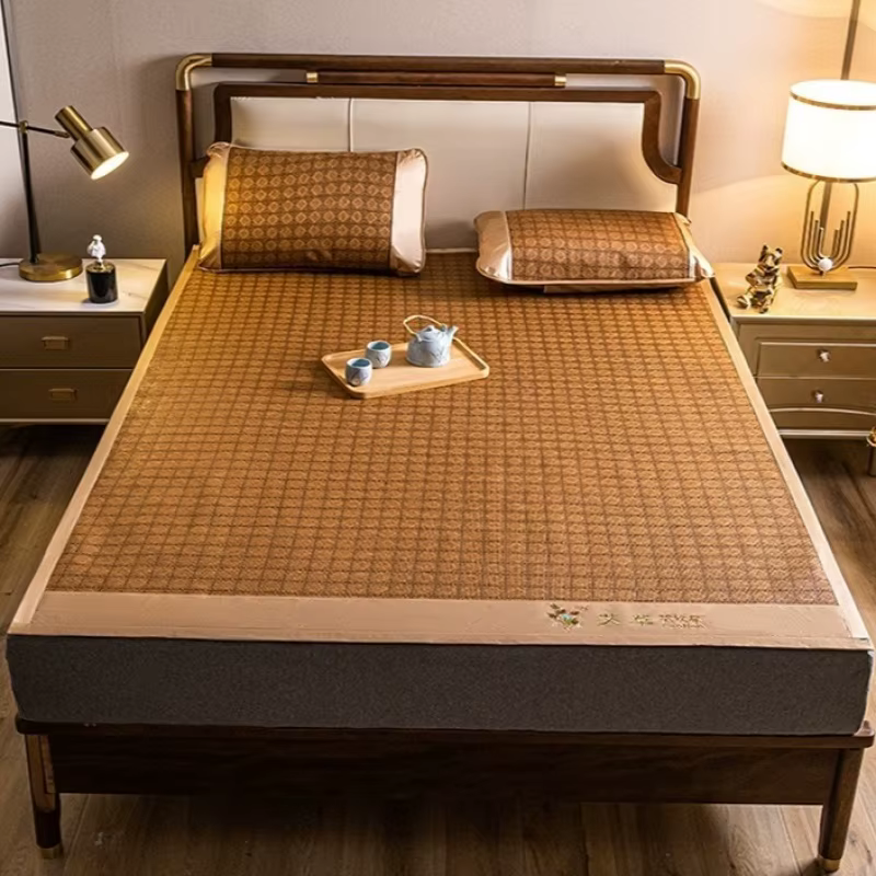 Tapis de couchage en bambou pliable