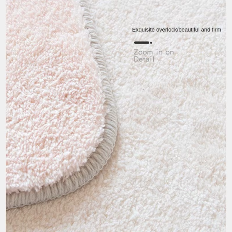 Tapis de sol rond en peluche pour chambre à coucher