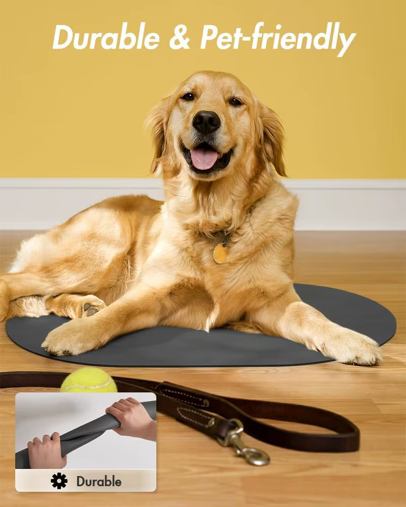 Tapis de nourriture absorbant pour chien-tapis pour chien pour bol