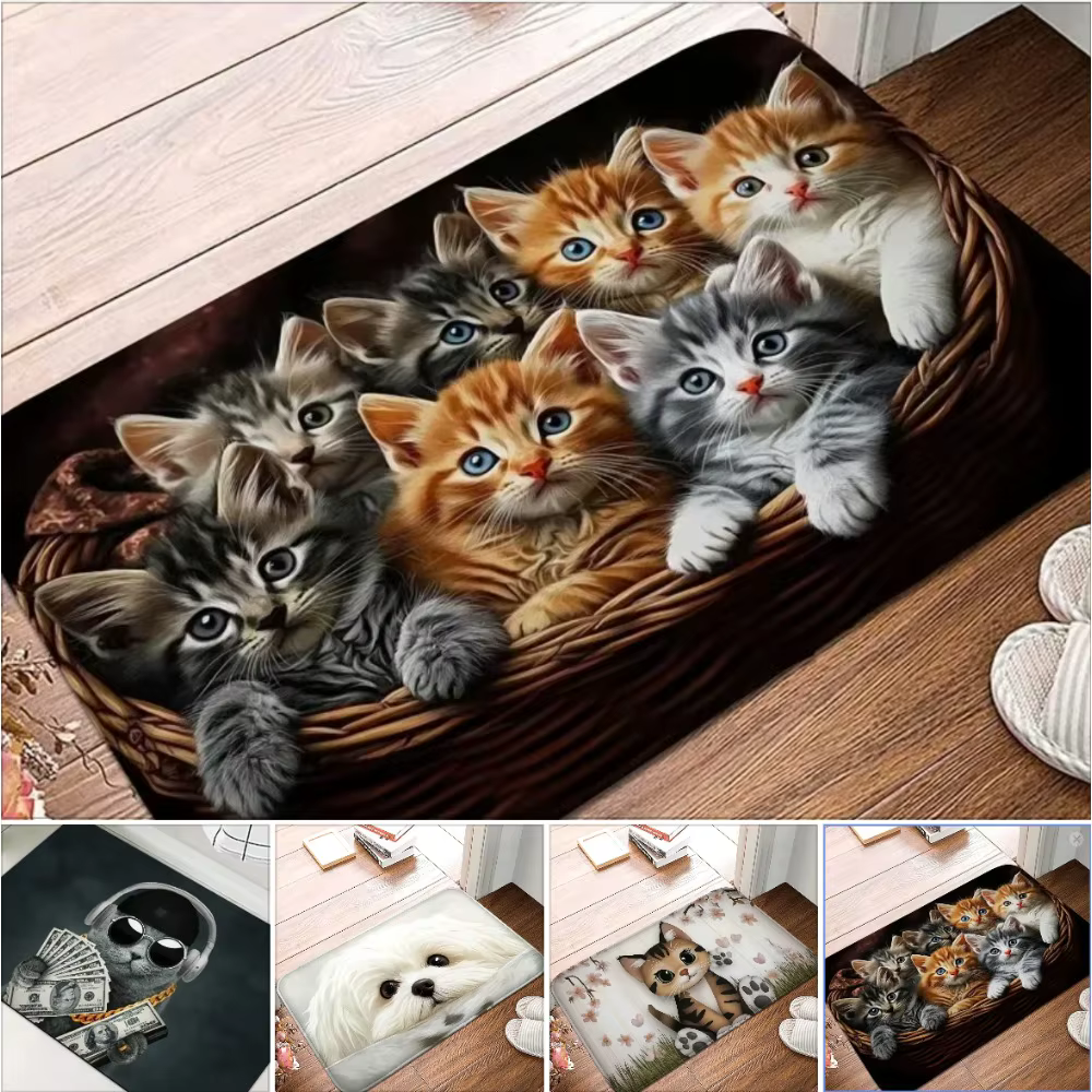 Paillasson chaton doux et confortable