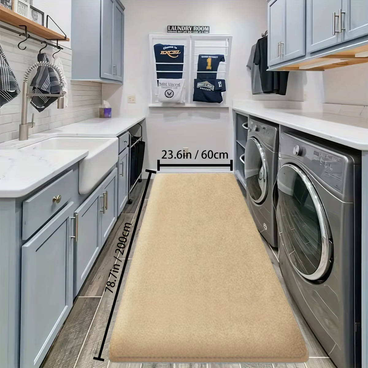 VIKAMA – tapis en molleton de corail de couleur unie