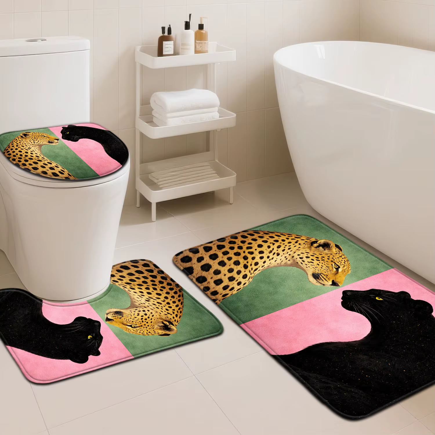 Ensemble de 3 tapis de salle de bain