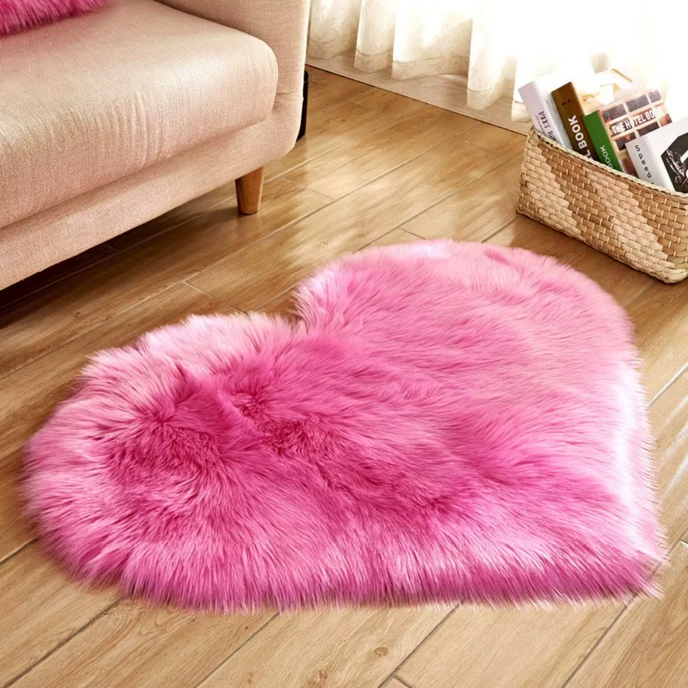 Tapis en peluche lavable à cheveux longs
