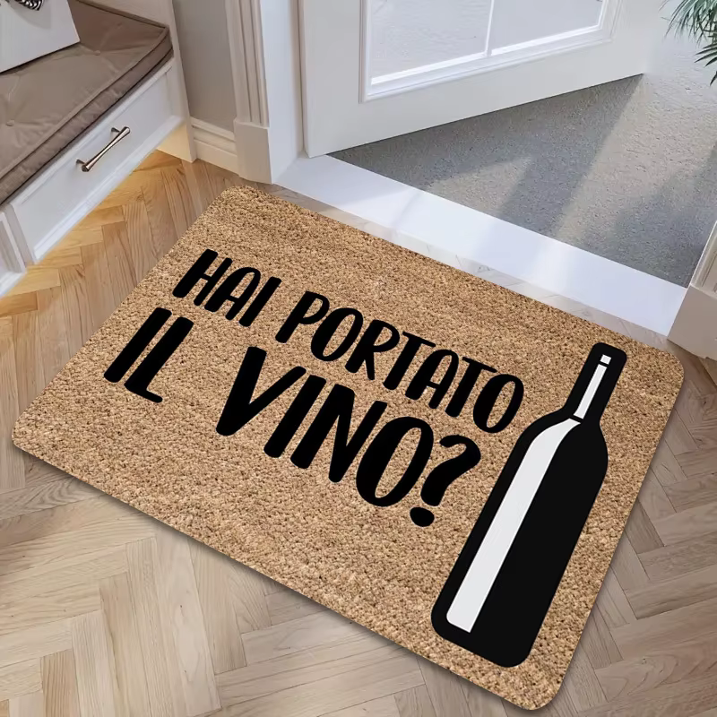 VIKAMA Tapis d'extérieur humoristique à thème italien