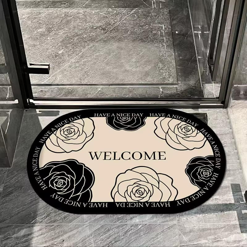 VIKAMA Tapis de sol pour porte de salle de bain