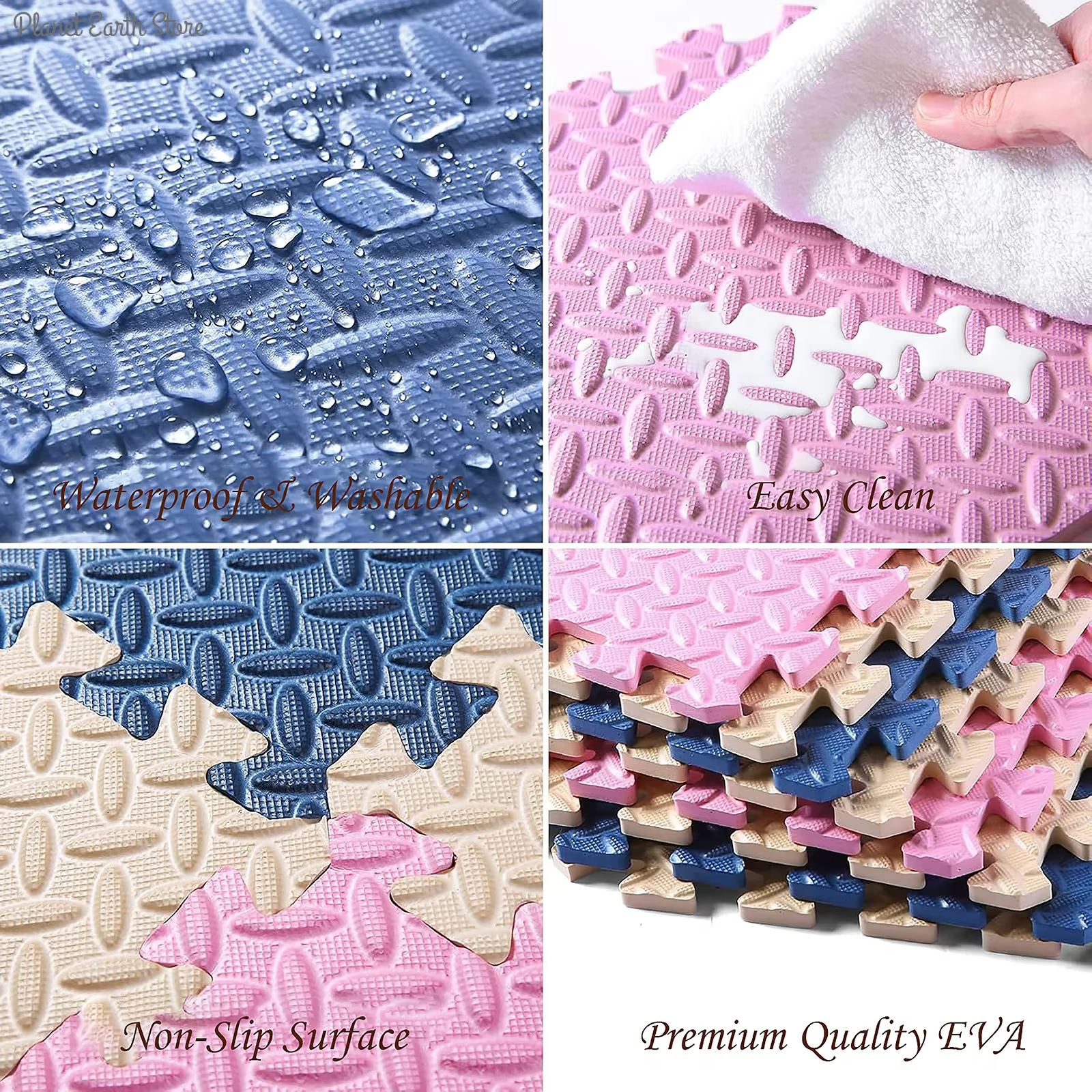 Tapis de jeu en mousse pour bébé