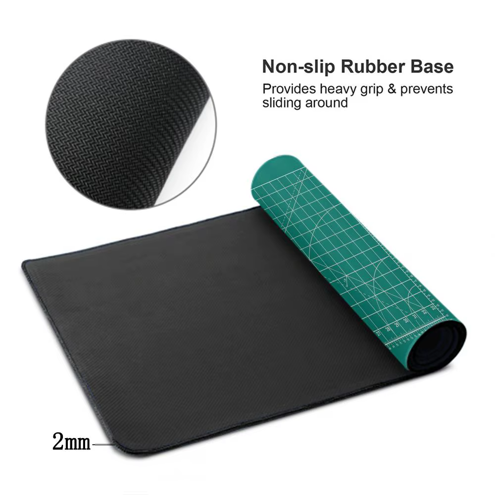 Tapis de souris Anime Cutting Polymers, blanc sur noir, bureau, jeu, ordinateur portable, Deskvirus, clavier Gamer, accessoires informatiques