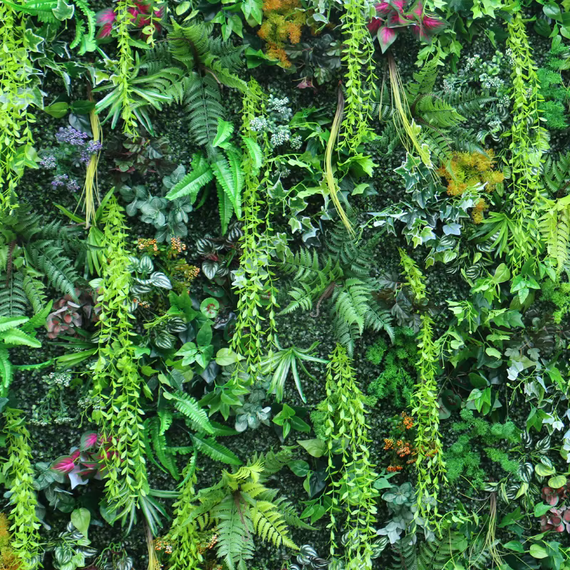 5D plantes vertes gazon mur enroulable tissu