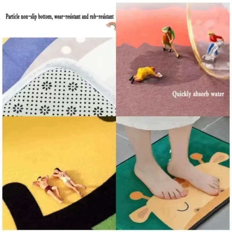 Tapis antidérapant de musique noire