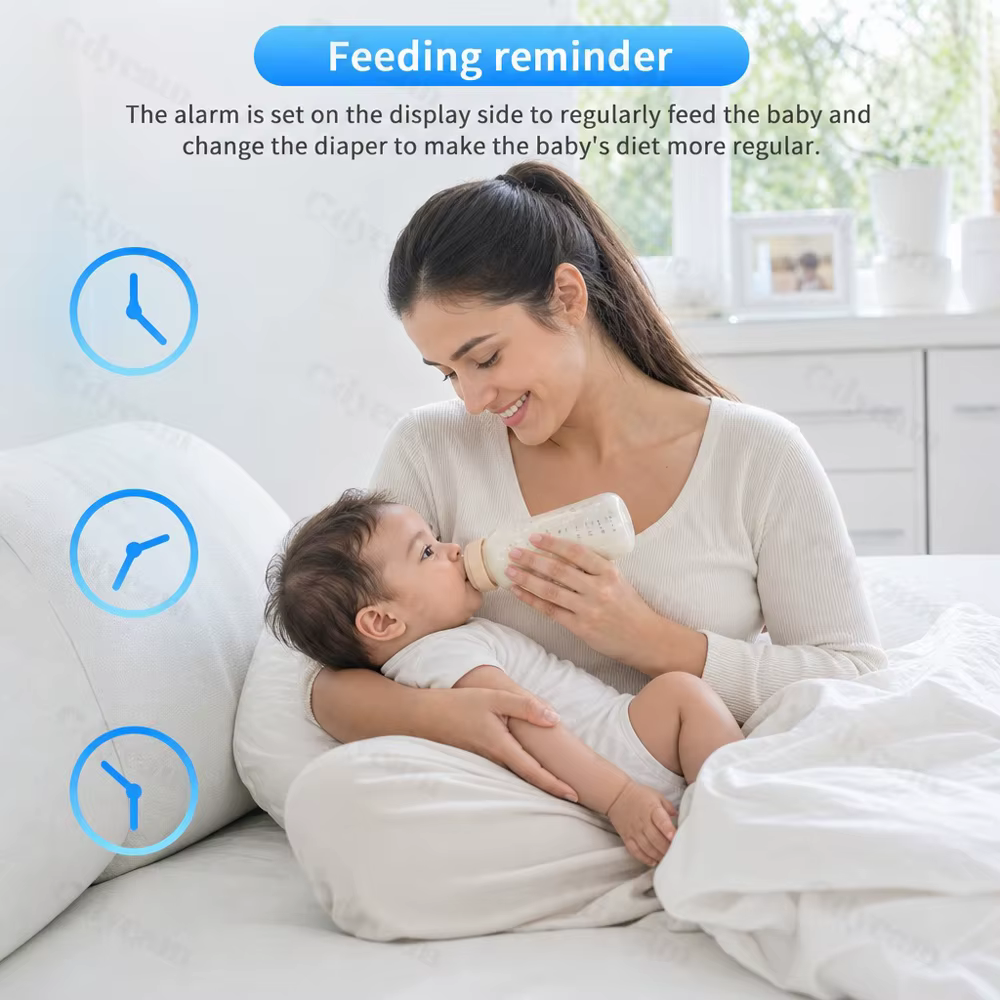 Moniteur bébé sans Wi-Fi avec écran 6 pouces, vidéo améliorée avec caméra et audio, vision nocturne, fonction VOX, communication bidirectionnelle et berceuses