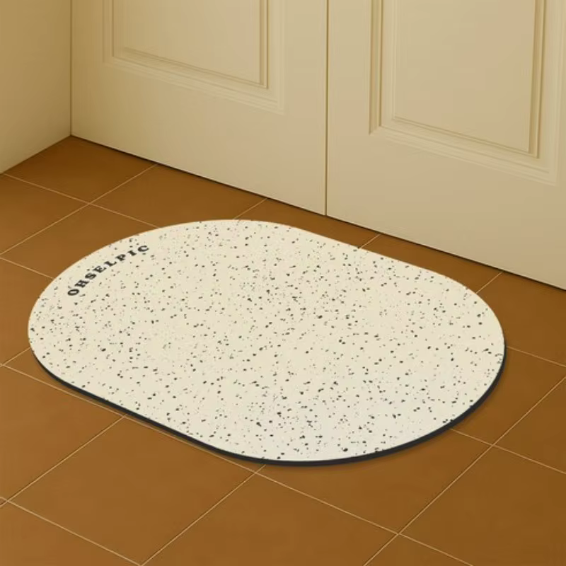 VIKAMA – tapis de bain ovale simple de style nordique Ins