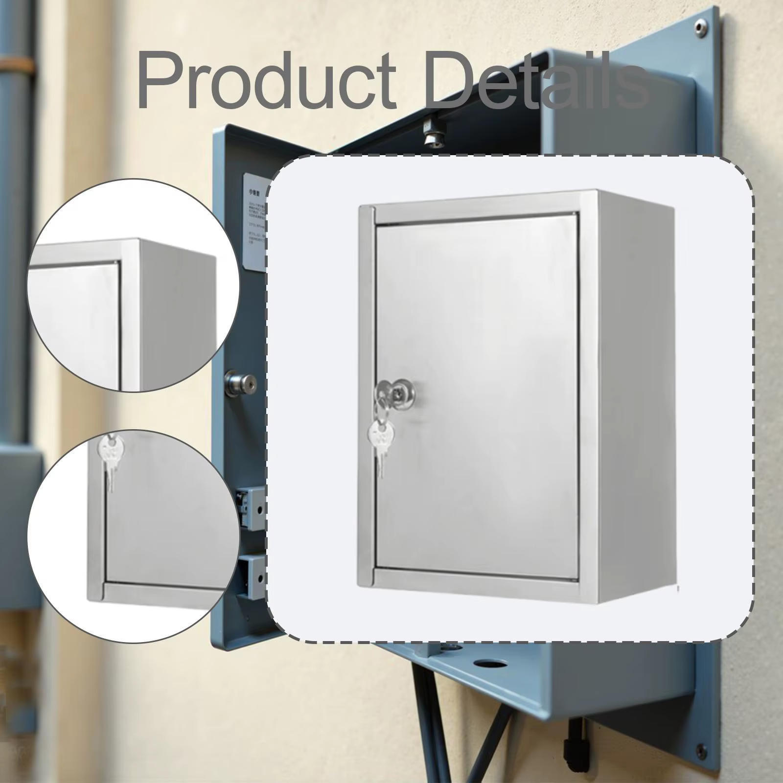 Boîtier de jonction électrique extérieur étanche en acier inoxydable robuste pour des connexions électriques sécurisées