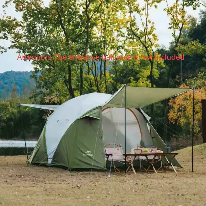 Naturehike KOTA 4 une chambre deux pièces tente 2-4 personnes famille Lagre tente extérieure Portable étanche tente de Camping