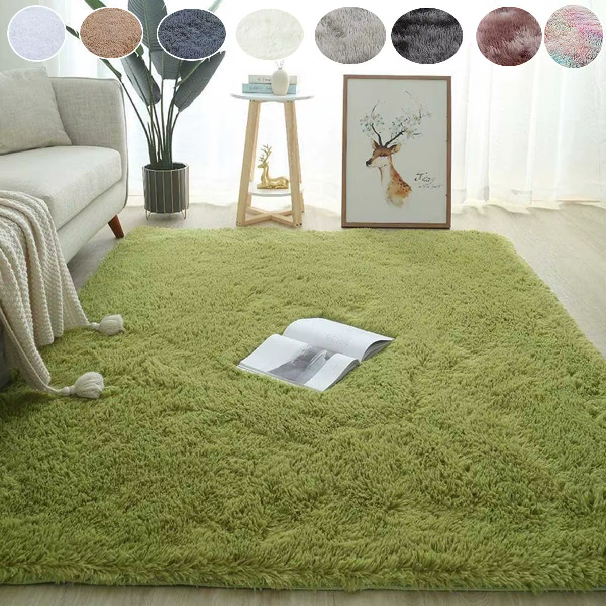 Tapis en peluche pour salon