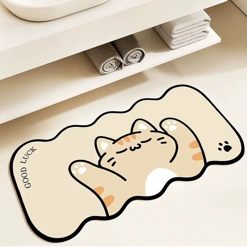 Tapis VIKAMA de style coréen couleur crème
