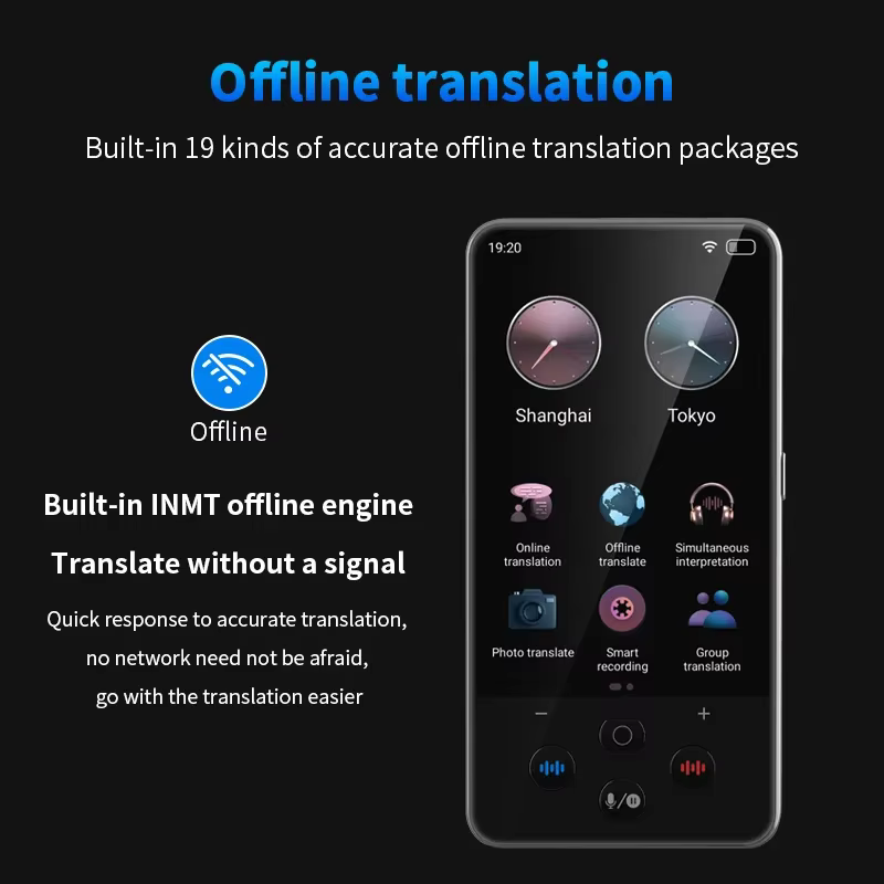 S85 Pro machine de traduction intelligente 138 langues enregistrement intelligent 19 chat en temps réel hors ligne GPT AI traduction de photo vocale