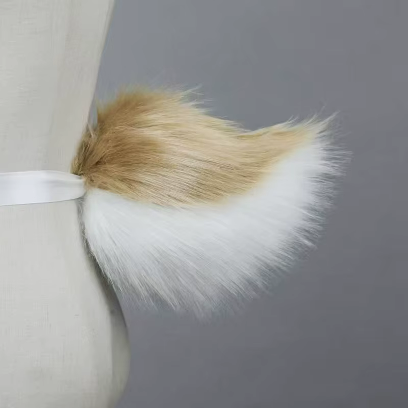 8 couleurs Kawaii queue de lapin en peluche Fursuit Anime mignon queues de fourrure Cosplay accessoires de Costume Lolita JK fille soirée jeu de rôle queue