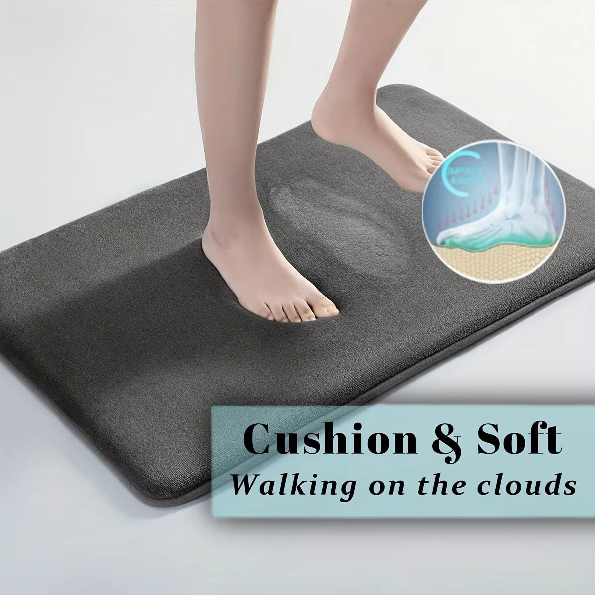 Tapis de cuisine épais antidérapant de grande taille