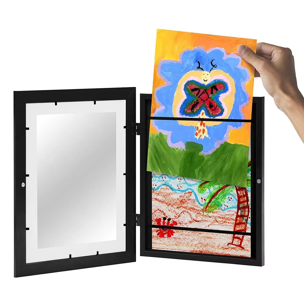 Cadres artistiques pour enfants, cadre magnétique ouvert sur le devant, modifiable, pour affiche, Photo, dessin, peintures, affichage d'images, décoration de maison