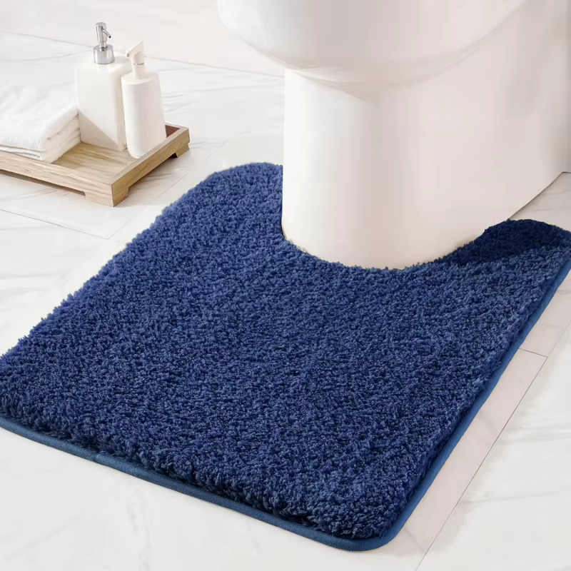 VIKAMA Tapis de salle de bain bleu marine multi-tailles