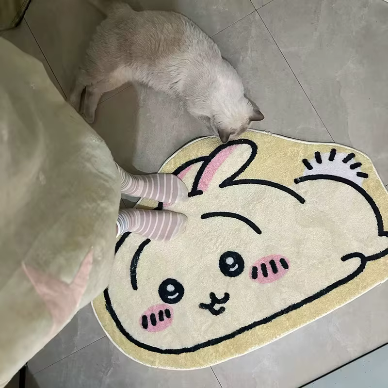 Tapis de sol en peluche Chiikawa